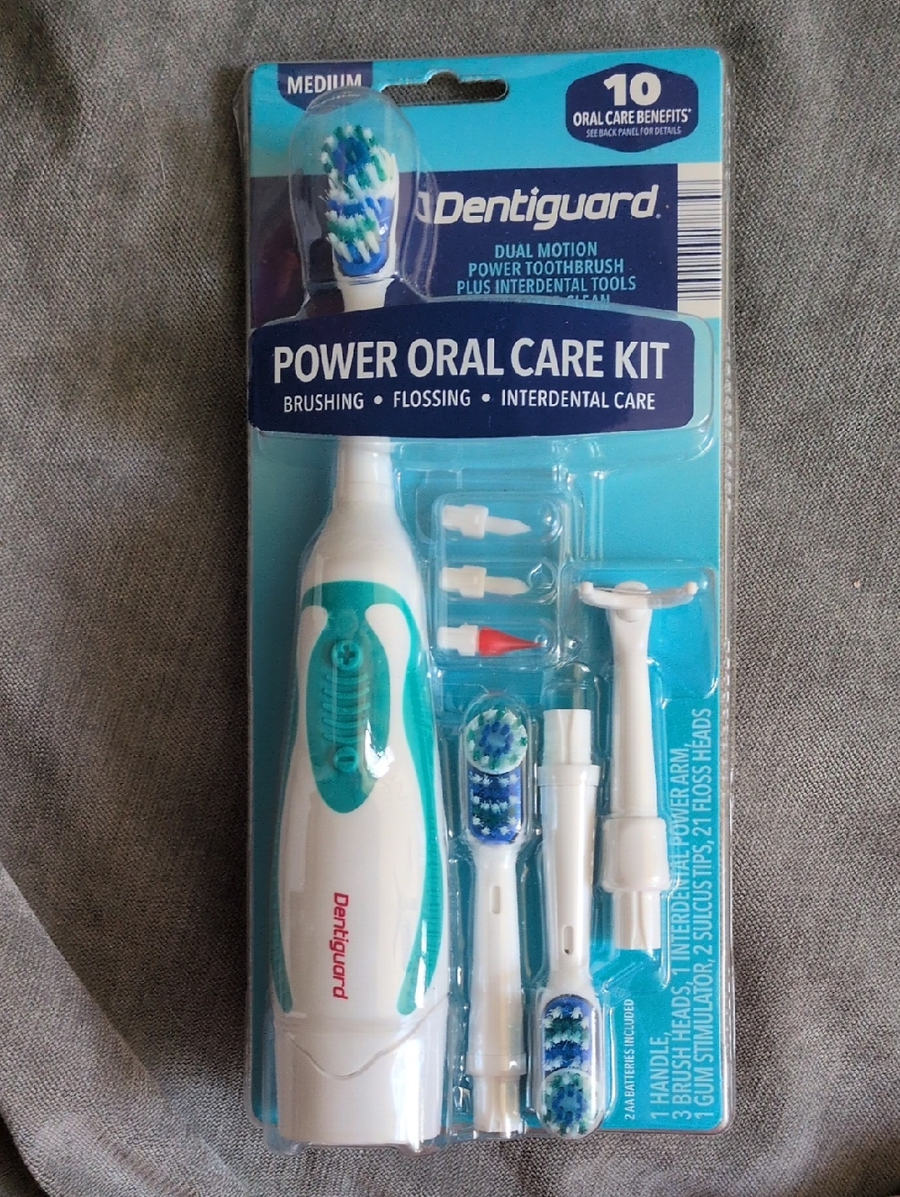 Power Oral Care Kit - White & Teal